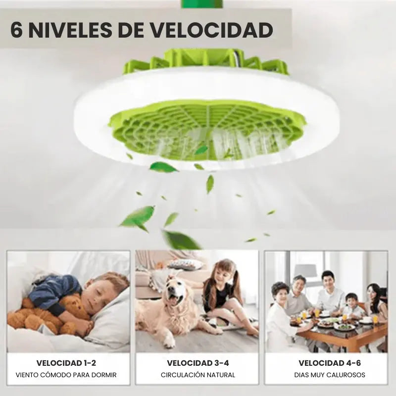 Ventilador Inteligente de LED 2 en 1 TurboMax™ - [SUPER POTENTE] 🌀⚡